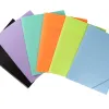 Chemise liderpapel polypropylène dos flexible a4 210x297mm 4/10e 3 rabats élastique 100f coloris noir opaque