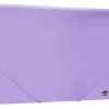 Chemise liderpapel polypropylene dos flexible a4 210x297mm 4/10e 3 rabats 100f elastique lavande opaque