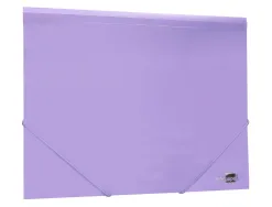 Chemise liderpapel polypropylene dos flexible a4 210x297mm 4/10e 3 rabats 100f elastique lavande opaque