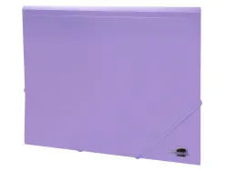 Chemise liderpapel polypropylene dos flexible a4 210x297mm 4/10e 3 rabats 100f elastique lavande opaque