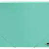 Chemise liderpapel polypropylene dos flexible a4 210x297mm 4/10e 3 rabats 100f elastique vert pomme opaque