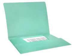Chemise liderpapel polypropylene dos flexible a4 210x297mm 4/10e 3 rabats 100f elastique vert pomme opaque