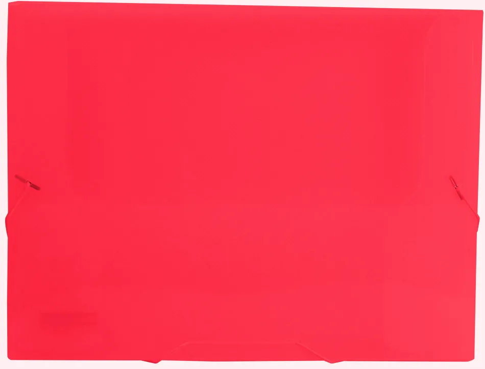 Chemise liderpapel polypropylène dos rigide 25mm a4 210x297mm 7/10e translucide coloris rouge