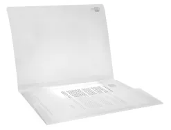 Chemise liderpapel polypropylène dos flexible a4 210x297mm 4/10e 3 rabats élastique 100f coloris transparent