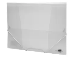 Chemise liderpapel polypropylène dos flexible a4 210x297mm 4/10e 3 rabats élastique 100f coloris transparent