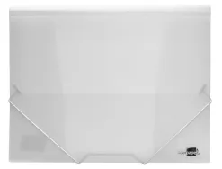 Chemise liderpapel polypropylène dos flexible a4 210x297mm 4/10e 3 rabats élastique 100f coloris transparent