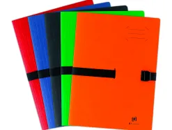 Chemise oxford clip'n go carte documents a4 extensible 130mm fermeture clip coloris assortis