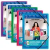 Chemise oxford polyvision polypropylène transparent 5/10e grain lisse 3 rabats élastique poche personnalisation assortis