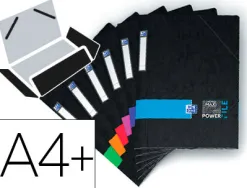 Chemise oxford power file étudiant élastique 3 rabats extra large grande capacité coloris assortis