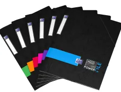 Chemise oxford power file étudiant élastique 3 rabats extra large grande capacité coloris assortis