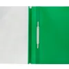 Chemise présentation q-connect à lamelles polypropylène 18/100e document perforé a4 30f porte-étiquette coloris vert