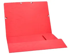 Chemise q-connect carte lustrée 375g pour documents a4 320x243mm 3 rabats coloris assortis