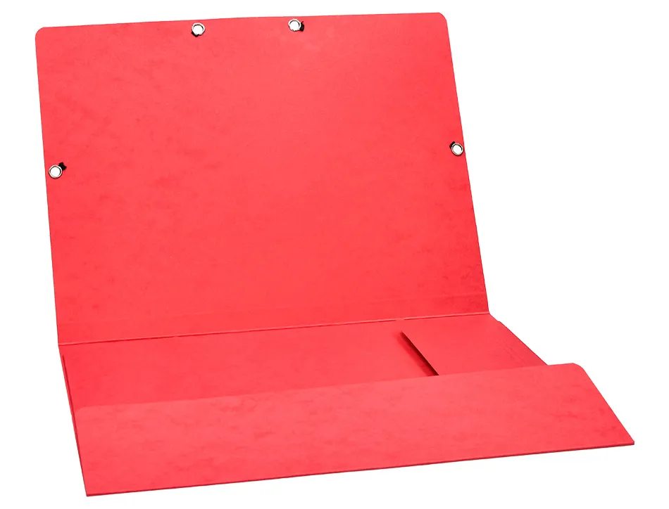 Chemise q-connect carte lustrée 375g pour documents a4 320x243mm 3 rabats coloris assortis