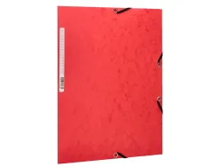 Chemise q-connect carte lustrée 375g pour documents a4 320x243mm 3 rabats coloris assortis