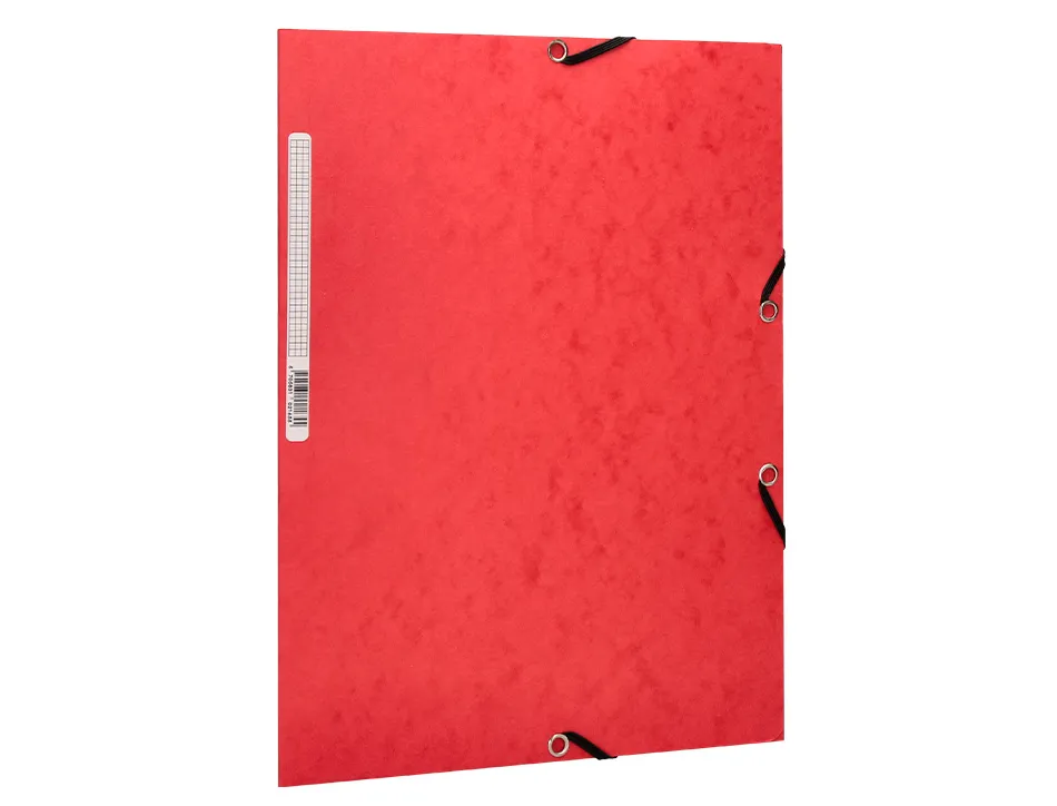 Chemise q-connect carte lustrée 375g pour documents a4 320x243mm 3 rabats coloris assortis