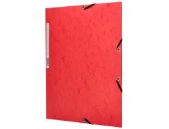 Chemise q-connect carte lustrée 375g pour documents a4 320x243mm 3 rabats coloris assortis
