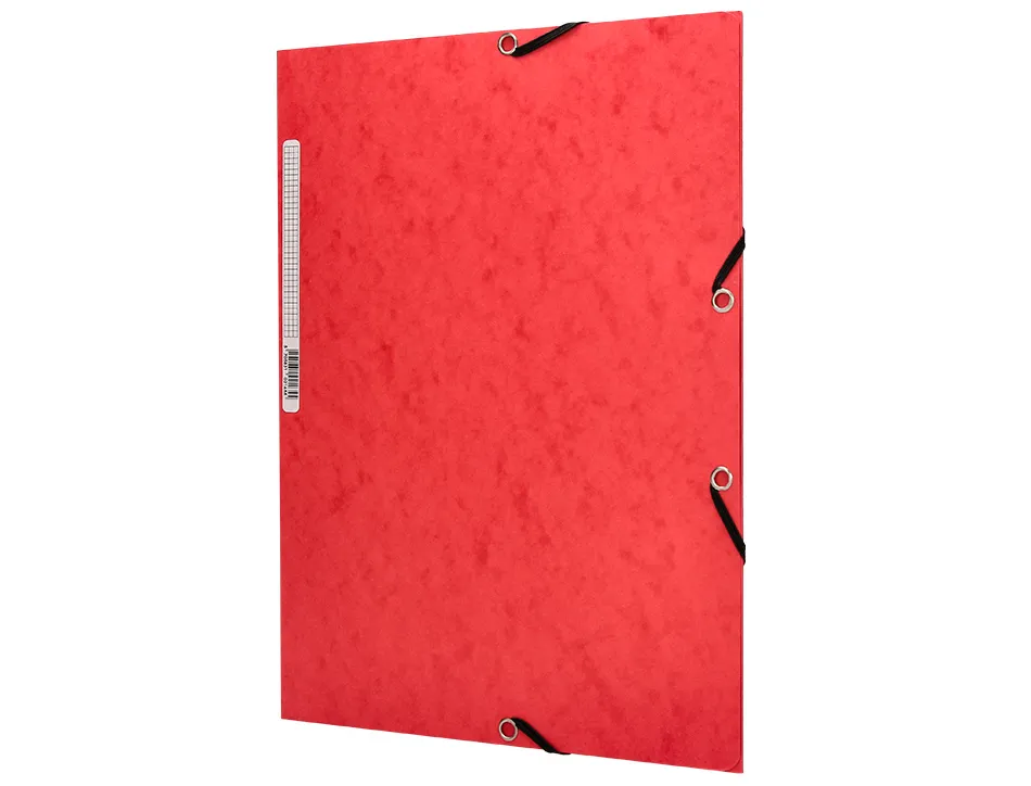 Chemise q-connect carte lustrée 375g pour documents a4 320x243mm 3 rabats coloris assortis