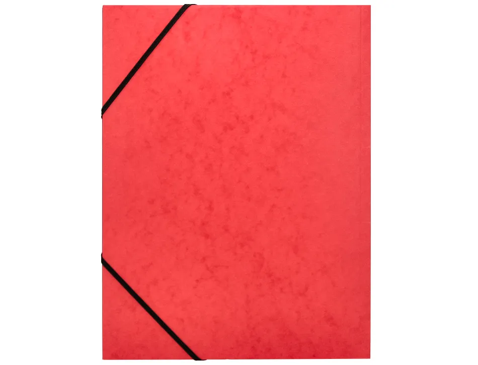 Chemise q-connect carte lustrée 375g pour documents a4 320x243mm 3 rabats coloris assortis