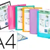 Chemise viquel 3 rabats a4 personnalisable polypropylene essentiel recycle coloris assortis