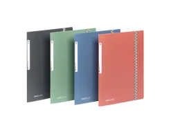 Chemise viquel business class polypropylene fermeture a elastiques 3 rabats a4 coloris aleatoire
