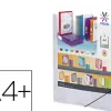 Chemise viquel propyglass 5/10e personnalisable 3 rabats 245x322mm fermeture élastique coloris incolore