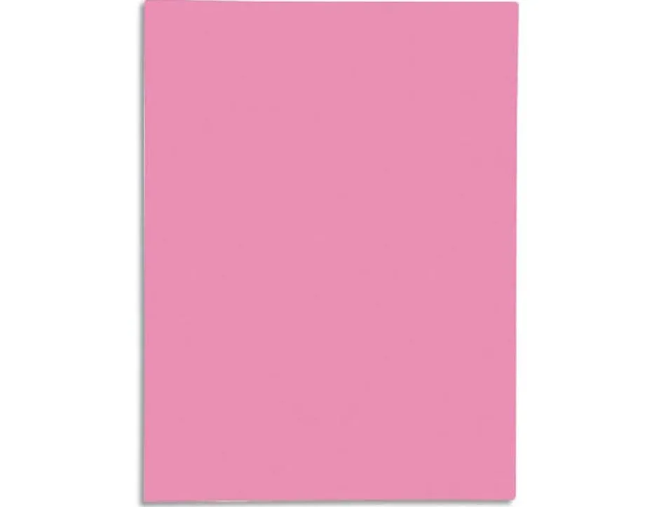Chemises 1 rabat exacompta super 250 carte 210g rose paquet de 50