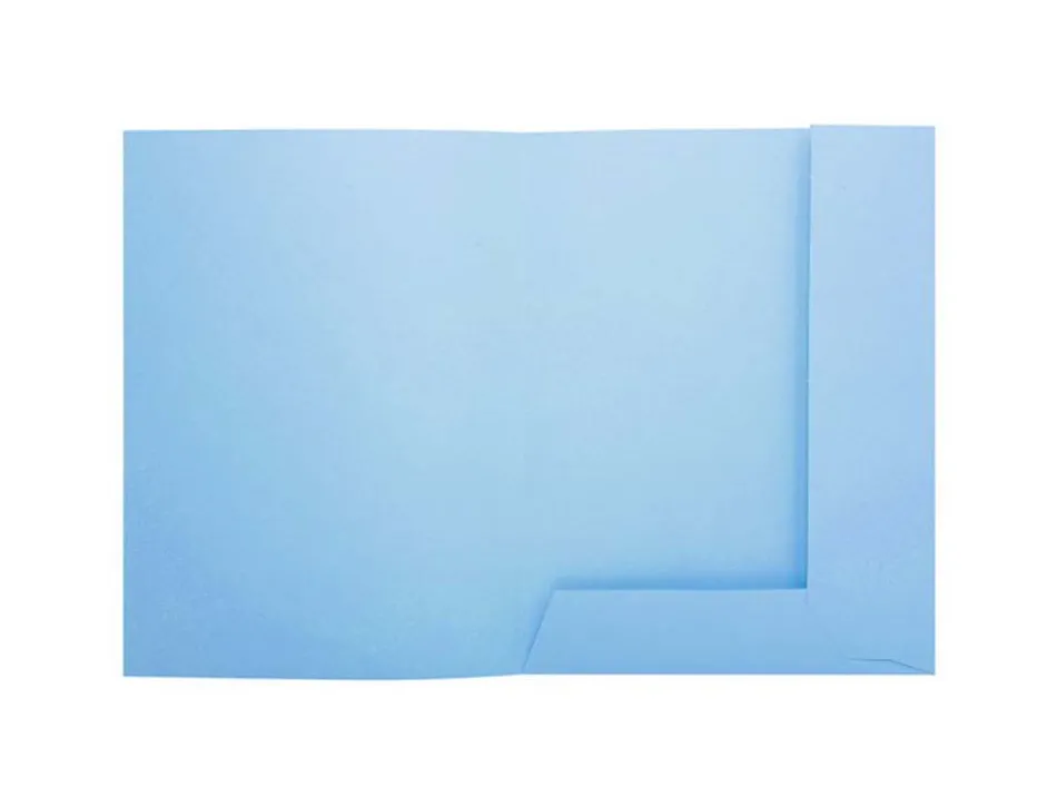 Chemises 2 rabats exacompta carte 210 g coloris bleu clair paquet 50