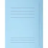 Chemises 3 rabats préimprimées exacompta super 250 210 g bleu paquet 50