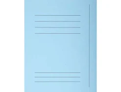 Chemises 3 rabats préimprimées exacompta super 250 210 g bleu paquet 50
