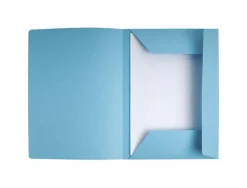 Chemises 3 rabats préimprimées exacompta super 250 210 g bleu paquet 50