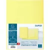 Chemises carte exacompta super 250 2 rabats 210 g coloris jaune paquet 50