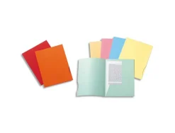 Chemises carte exacompta super 250 2 rabats 210 g coloris jaune paquet 50