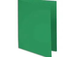Chemises exacompta rock s carte 210 g coloris vert sapin paquet 100