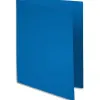 Chemises flash exacompta 220 g recyclées coloris bleu foncé paquet 100