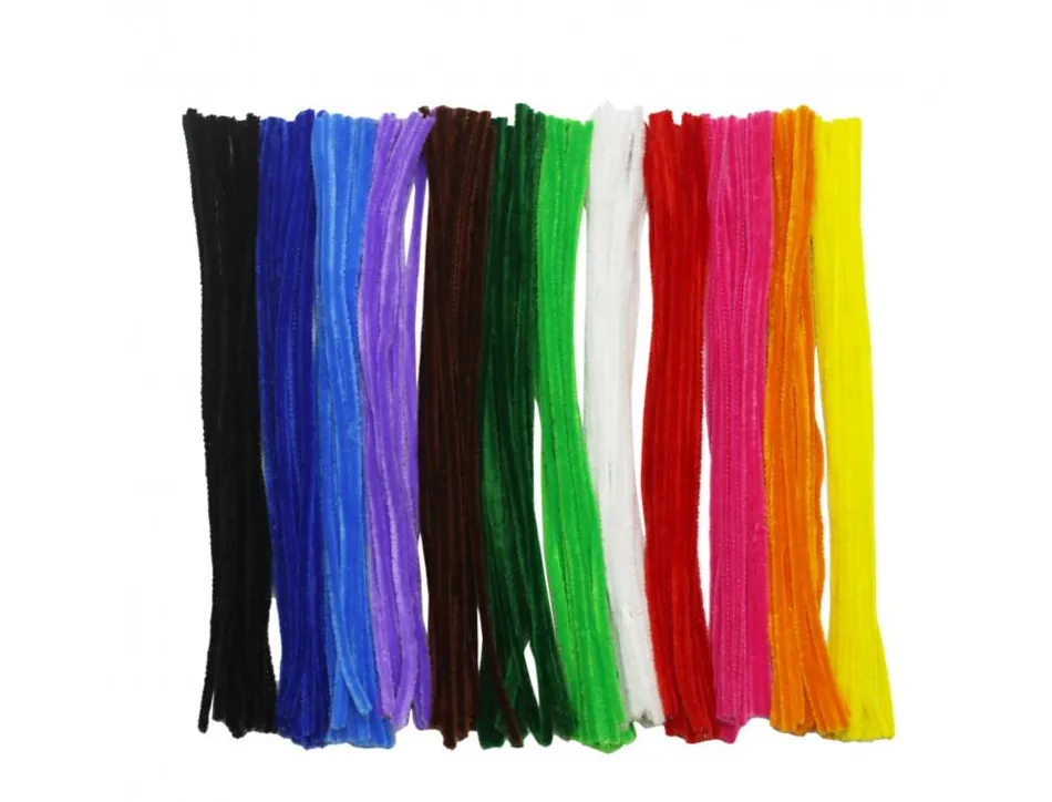 Chenille o color brins diametre 6mm longueur 30 cm coloris lot de 180 unites