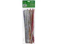 Chenilles liderpapel 30 cm de couleurs brillantes assorties sachet de 100 unites