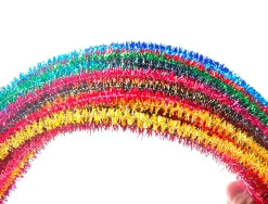 Chenilles liderpapel 30 cm de couleurs brillantes assorties sachet de 100 unites