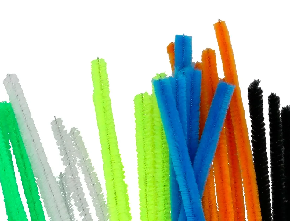 Chenilles liderpapel 30 cm de coloris mat assortis sachet de 30 unites