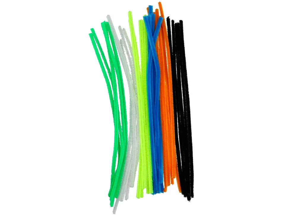 Chenilles liderpapel 30 cm de coloris mat assortis sachet de 30 unites