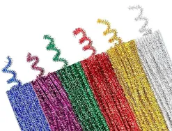 Chenilles liderpapel 30 cm de couleurs brillantes assorties sachet de 30 unites