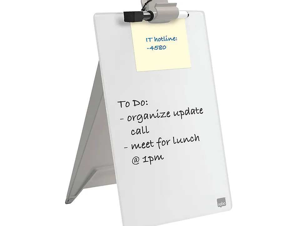 Chevalet bureau bloc notes en verre format a4 215x320x170mm