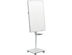 Chevalet conference nobo blanc move & meet surface magnetique tableau effacable 674x1039mm 4 roues