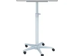 Chevalet conférence nobo barracuda mobile surface magnétique acier tableau effaçable 70x100cm 5 roulettes