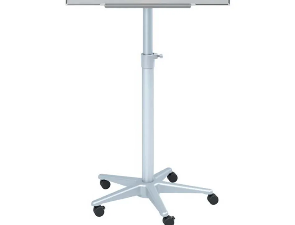 Chevalet conférence nobo barracuda mobile surface magnétique acier tableau effaçable 70x100cm 5 roulettes