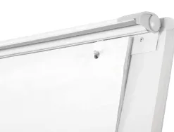 Chevalet conférence q-connect tableau magnétique 85x60cm cadre plastique pince bloc papier auget porte-marqueurs