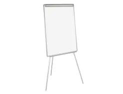 Chevalet conférence q-connect tableau magnétique 70x100cm cadre plastique pince bloc papier auget porte-marqueurs