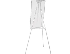 Chevalet conférence q-connect tableau magnétique 70x100cm cadre plastique pince bloc papier auget porte-marqueurs
