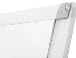 Chevalet conférence q-connect tableau laminé 85x60cm cadre plastique pince bloc papier auget porte-marqueurs