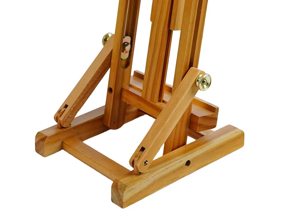 Chevalet de table liderpapel en bois de pin vernis 34x16x13 cm certifie fsc