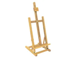 Chevalet de table liderpapel en bois de pin vernis 80x27,50x30 cm certifie fsc